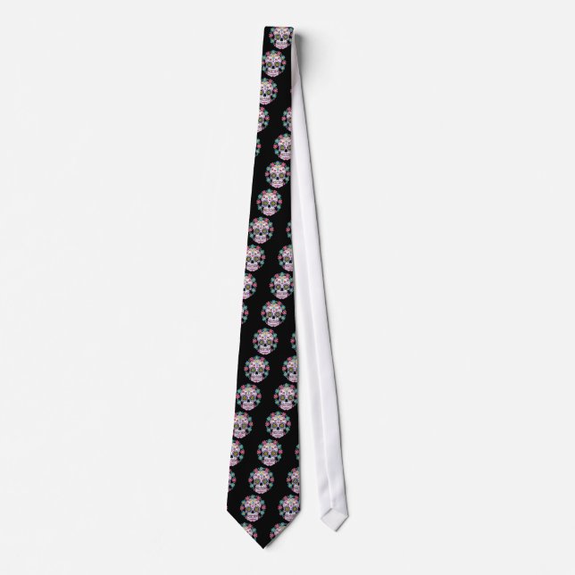 Dia de los Muertos Skull Tie (Front)