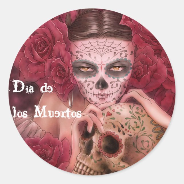 Dia de los Muertos Sticker (Front)