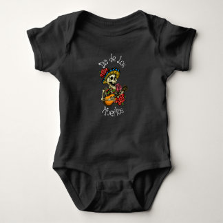 Dia de los Muertos- Sugar Candy Skull Baby Bodysuit