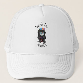 Dia de los Muertos- Sugar Candy Skull Trucker Hat