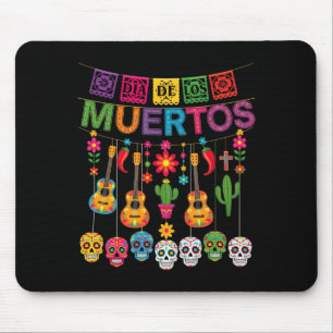 Dia-De-Los-Muertos Sugar Skull Hanging Mouse Pad