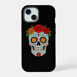Día de los Muertos Sugar Skull iPhone 15 Case