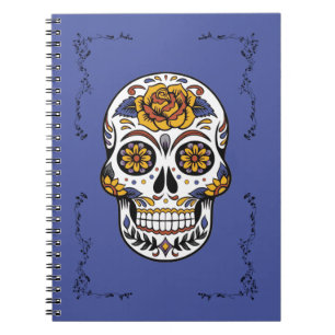 Dia de los Muertos Sugar Skull Notebook