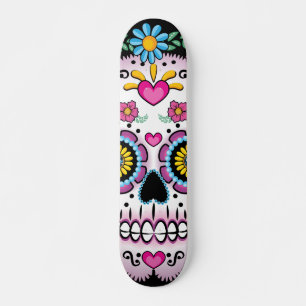 Dia de los Muertos Sugar Skull Skateboard