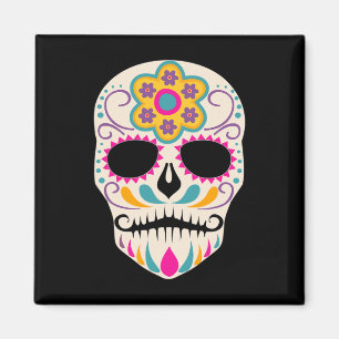 Dia De Los Muertos Sugar Skull Spanish Day Of Dead Magnet