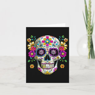 Dia De Los Muertos Sugar Skull Tee Cinco De Mayo  Card