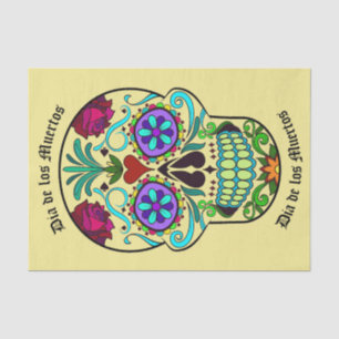 Dia de los Muertos Sugar Skull Tissue Paper Wrap