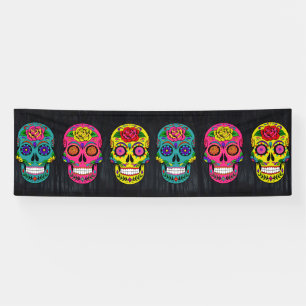 Día de los Muertos Sugar Skulls Banner