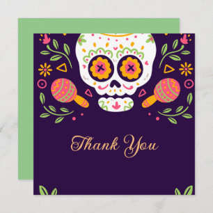 Dia De Los Muertos  Thank You Card