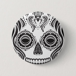 Dia de los Muertos That Girl Skull 6 Cm Round Badge