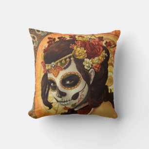 Dia De Los Muertos Throw Pillow