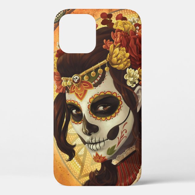 Dia De Los Muertos Throw Pillow Case-Mate iPhone Case (Back)