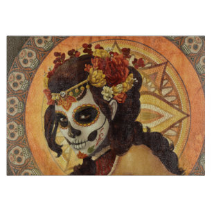 Dia De Los Muertos Throw Pillow Cutting Board