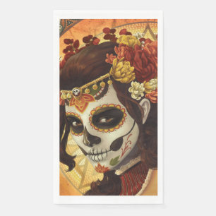 Dia De Los Muertos Throw Pillow Napkin