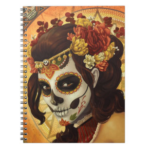 Dia De Los Muertos Throw Pillow Notebook