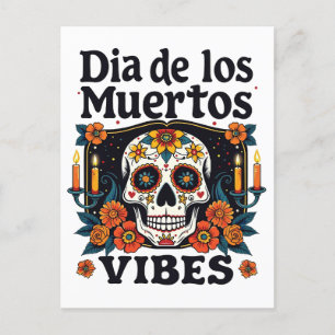 Día De Los Muertos Vibes Oaxaca Day of the Dead Postcard