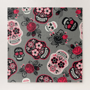 Dia de los Muertos: Vintage Pattern Jigsaw Puzzle