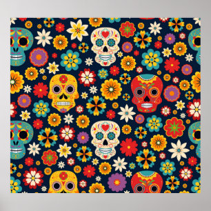 Dia de los Muertos Vintage Poster
