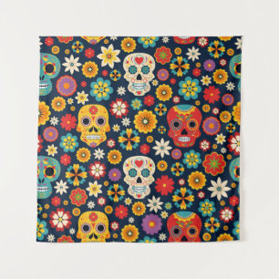 Dia de los Muertos Vintage Tapestry