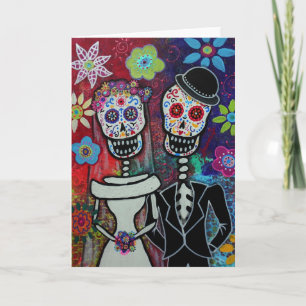 Dia de los Muertos Wedding Card