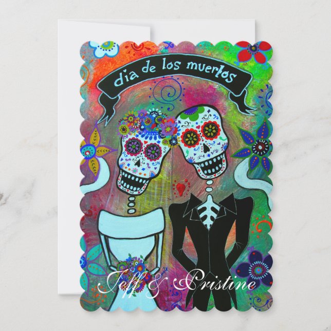 DIA DE LOS MUERTOS WEDDING INVITATION (Front)