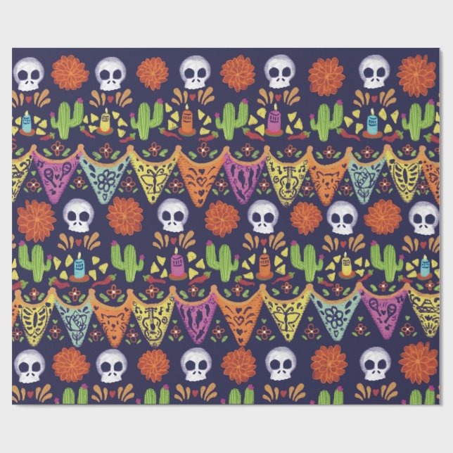 Dia De Los Muertos  Wrapping Paper (Flat)