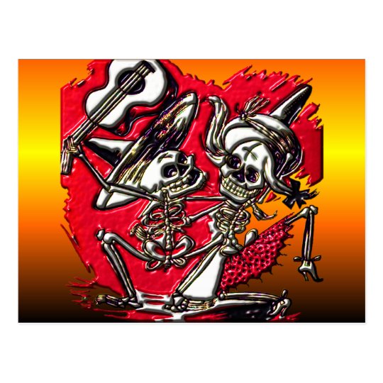 Dia de Los Muetos - Day of the Dead Postcard