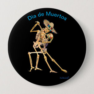 Dia de Muertos 10 Cm Round Badge