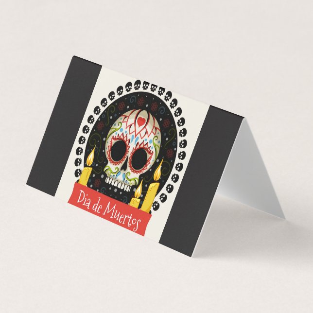 Dia de muertos business card (Front)