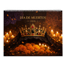 Día de Muertos Calendar 2026