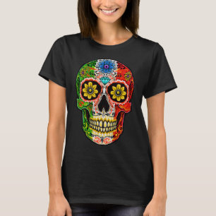 Dia De Muertos Cinco De Mayo Sugar Skull Mexican F T-Shirt