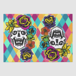 Dia de Muertos Day of the Dead Sugar Skull Custom Tissue Paper