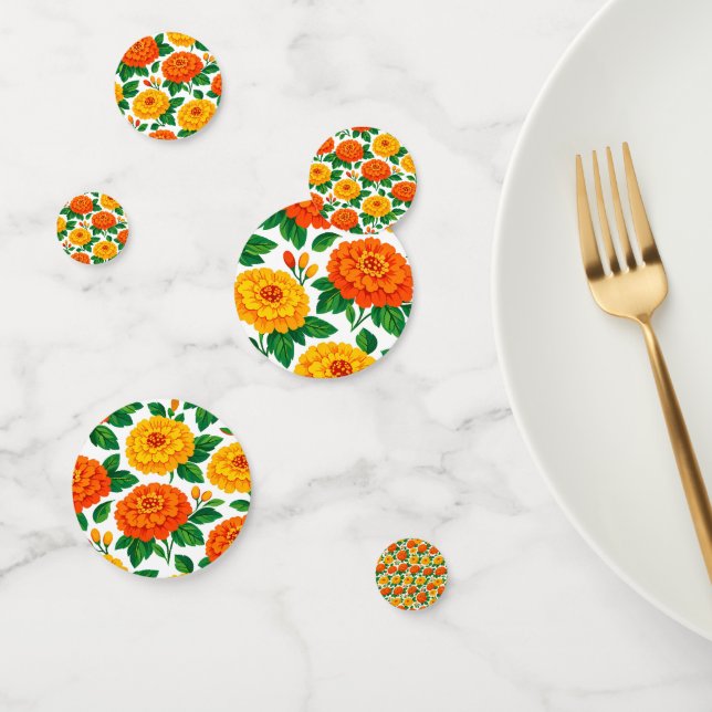 Dia de Muertos, Marigold Fiesta  Confetti (Group)