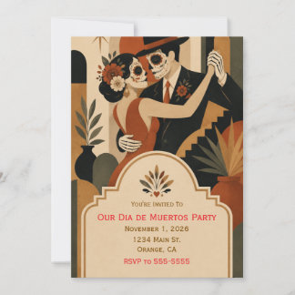 Dia de Muertos Party Invitation