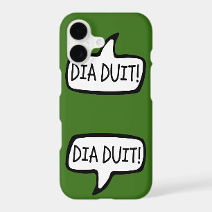 DIA DUIT! Irish Gaelic Greeting Speech Bubble
