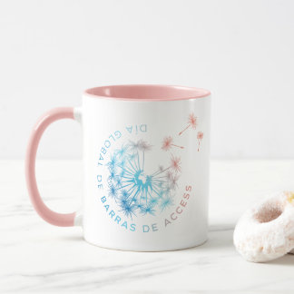 Día Global de Barras de Access taza rosa Mug