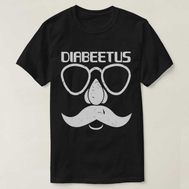 Diabeetus Beard Shirt Diabetes Awareness Gift (Design Front)