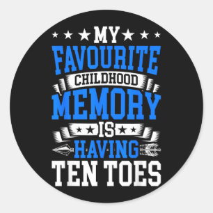 Diabetes Amputated Toes Funny Toe Amputee Classic Round Sticker