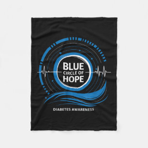 Diabetes Awareness 2024 Circle Of Hope Fleece Blanket