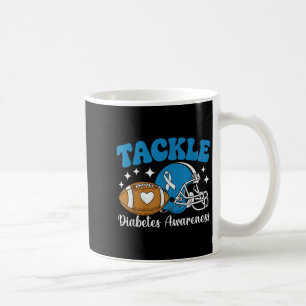 Diabetes Awareness Blue Ribbon Type 1 Diabetic Fig Coffee Mug
