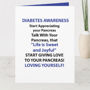 Diabetes Awareness Card