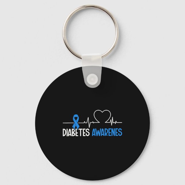Diabetes Awareness Day World Diabetes Month  Key Ring (Front)