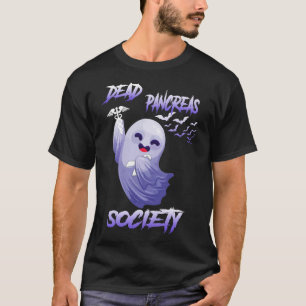 Diabetes Awareness Dead Pancreas Society Ghost Hal T-Shirt