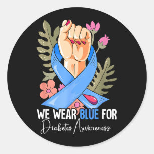 Diabetes Awareness Design 10 Classic Round Sticker