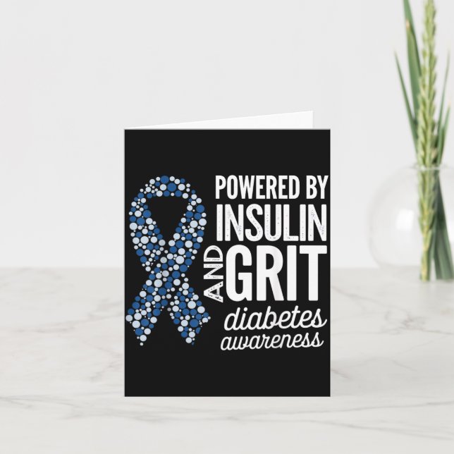 Diabetes Awareness Design 22 Card (Front)