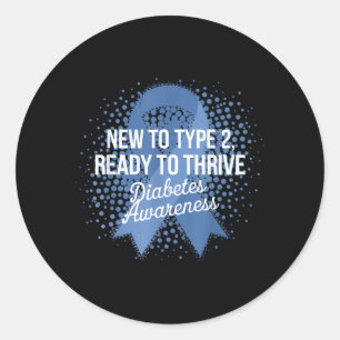 Diabetes Awareness Design 23 Classic Round Sticker