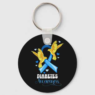 Diabetes Awareness Design 2 Key Ring
