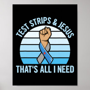 Diabetes Awareness Design For A Type 1 Diabetes Di Poster