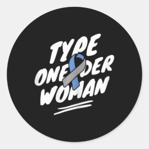 Diabetes Awareness - Diabetic T1d Type1 One-der Wo Classic Round Sticker