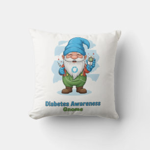 Diabetes Awareness Gnome PNG Cute Diabetes Cushion